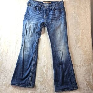 Big Star Jeans Maddie Boot Mid Rise Fit Women’s 28R fray distressed western